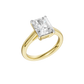 3.00ct Radiant Certified Solitaire Lab Diamond Ring