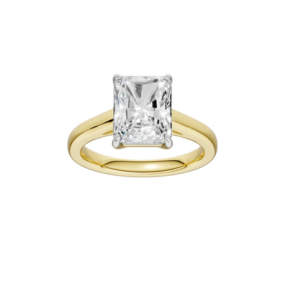 3.00ct Radiant Certified Solitaire Lab Diamond Ring