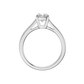 1.00ct Cushion Certified Solitaire Lab Diamond Ring
