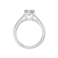 1.50ct Cushion Certified Solitaire Lab Diamond Ring