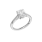 1.50ct Cushion Certified Solitaire Lab Diamond Ring