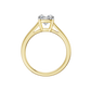 1.50ct Cushion Certified Solitaire Lab Diamond Ring