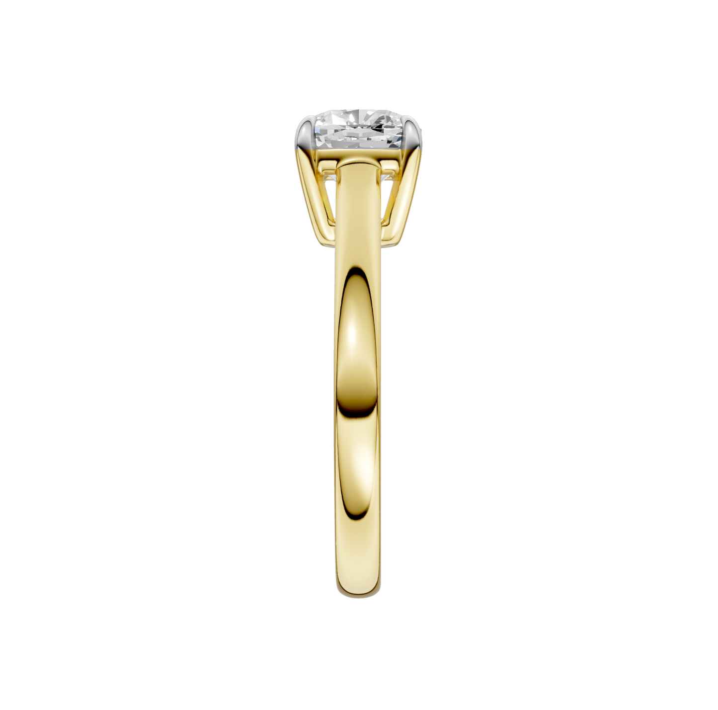 1.50ct Cushion Certified Solitaire Lab Diamond Ring
