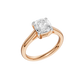 2.00ct Cushion Certified Solitaire Lab Diamond Ring