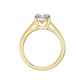 2.00ct Cushion Certified Solitaire Lab Diamond Ring