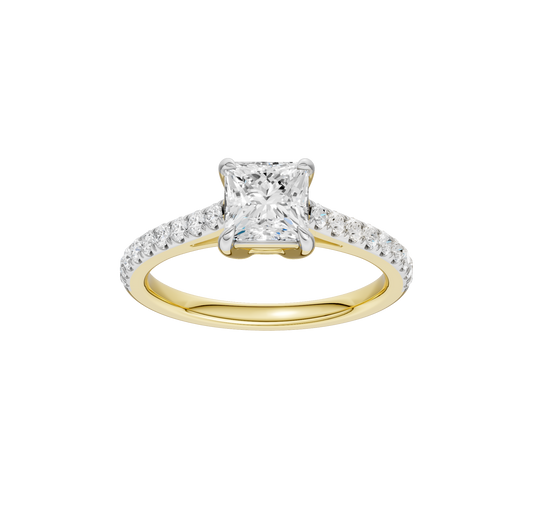 1.75ct Princess Certified Lab Diamond Ring