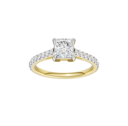 1.75ct Princess Certified Lab Diamond Ring