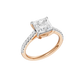 2.25ct Princess Certified Solitaire Lab Diamond Ring