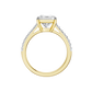 2.25ct Princess Certified Solitaire Lab Diamond Ring