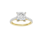 2.25ct Princess Certified Solitaire Lab Diamond Ring