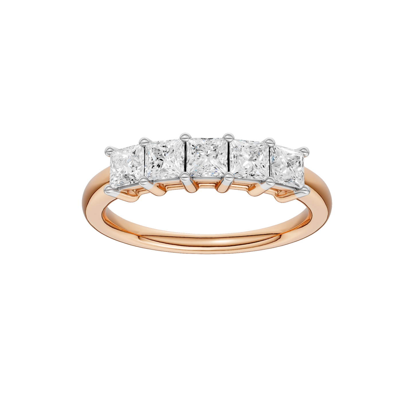 1.00ct Princess Certified Lab Diamond Band