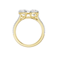 2.15ct Heart & Round Certified Lab Diamond Ring