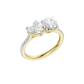 2.15ct Heart & Round Certified Lab Diamond Ring