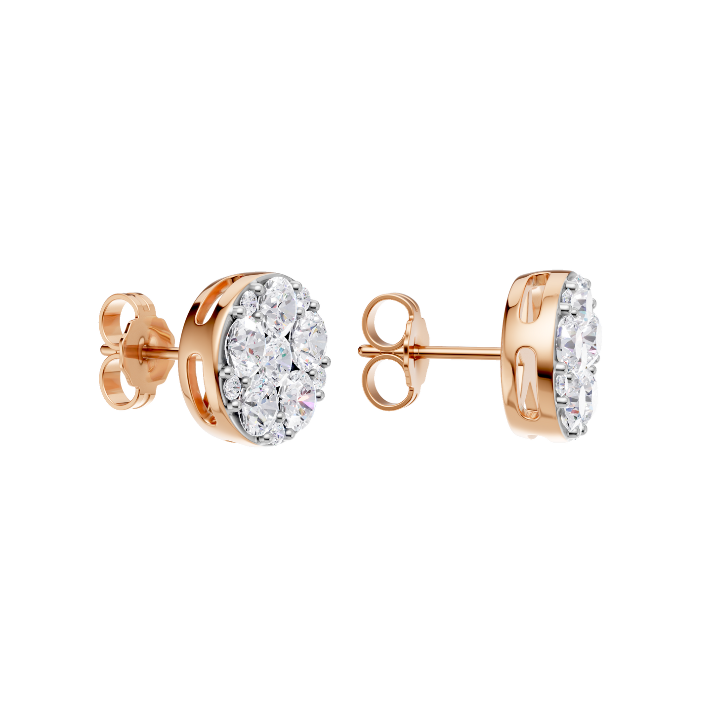2.00ct Round Certified Lab Diamond Earring