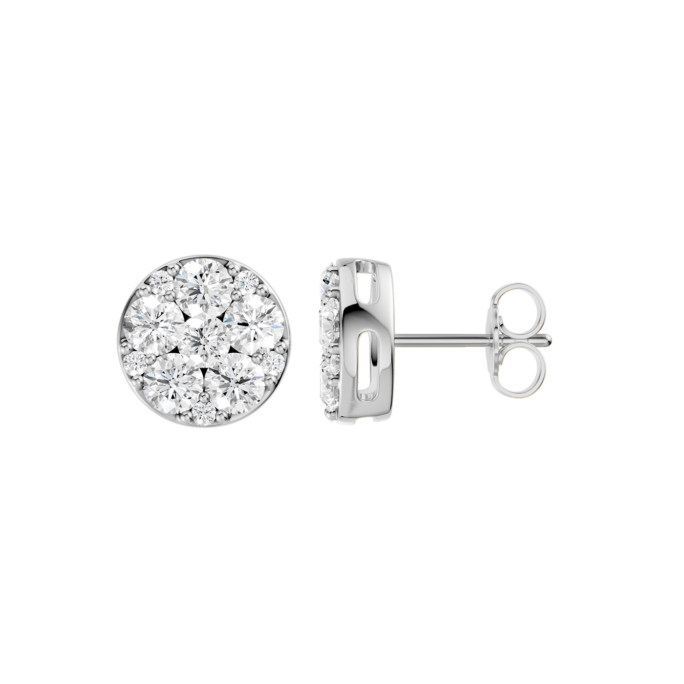 2.00ct Round Certified Lab Diamond Earring