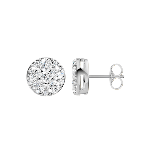 2.00ct Round Certified Lab Diamond Earring