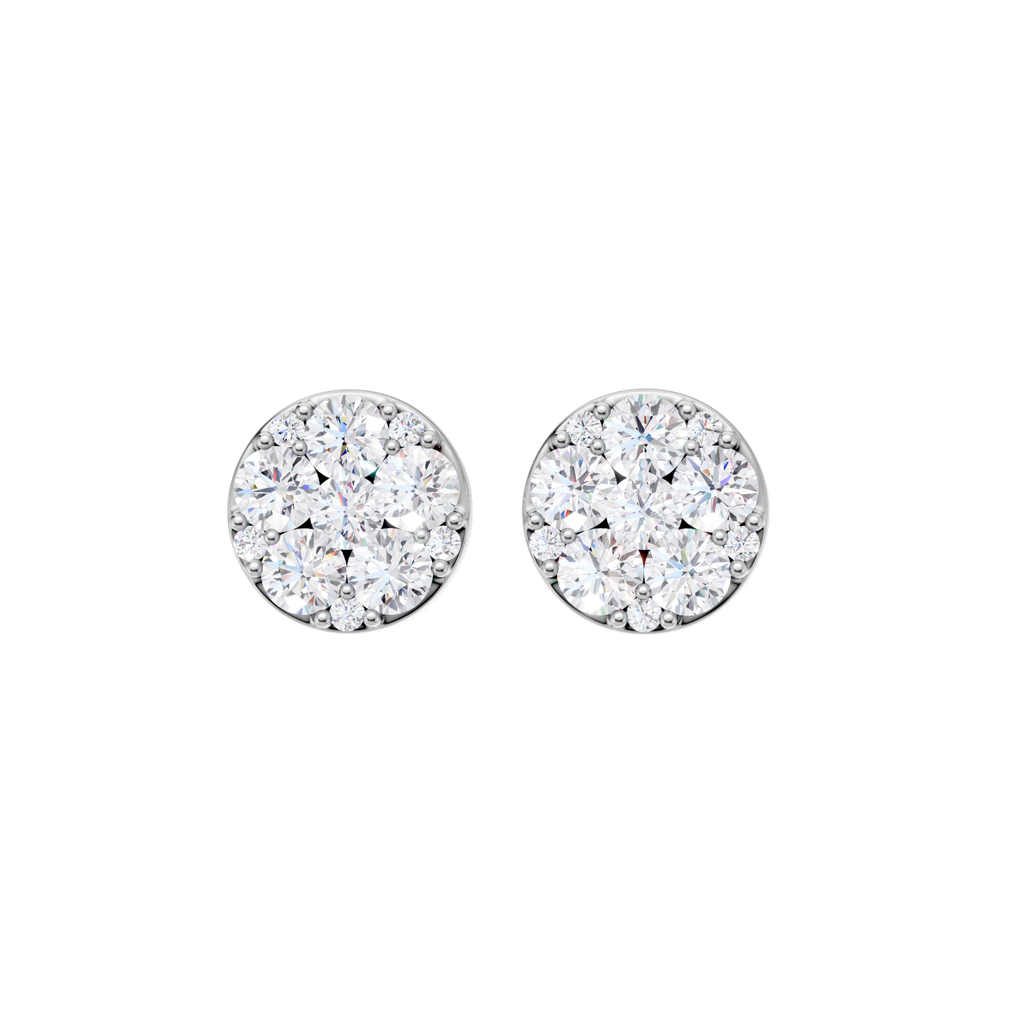2.00ct Round Certified Lab Diamond Earring