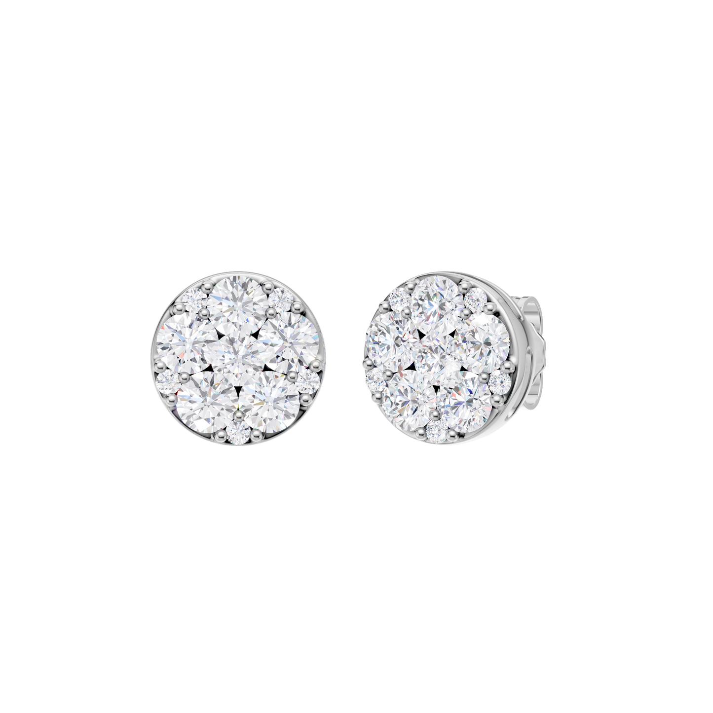 2.00ct Round Certified Lab Diamond Earring