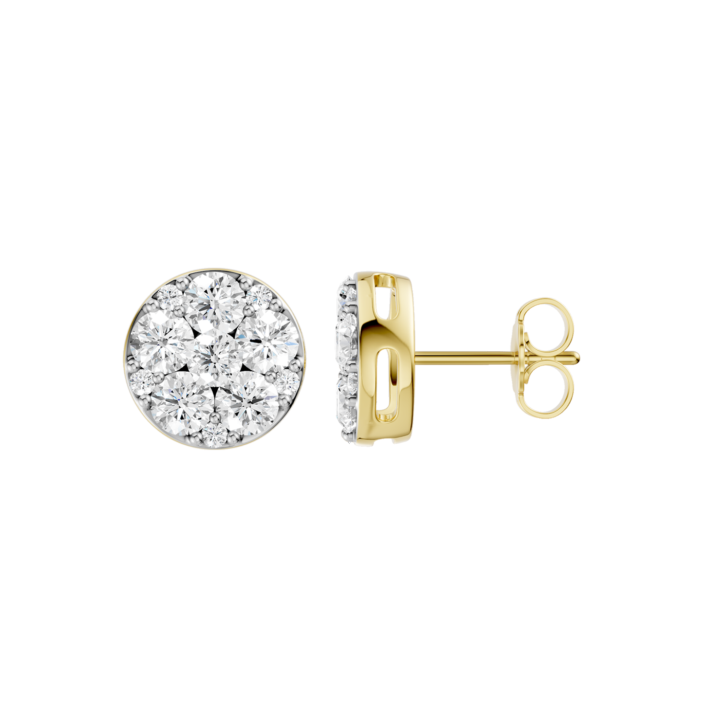 2.00ct Round Certified Lab Diamond Earring