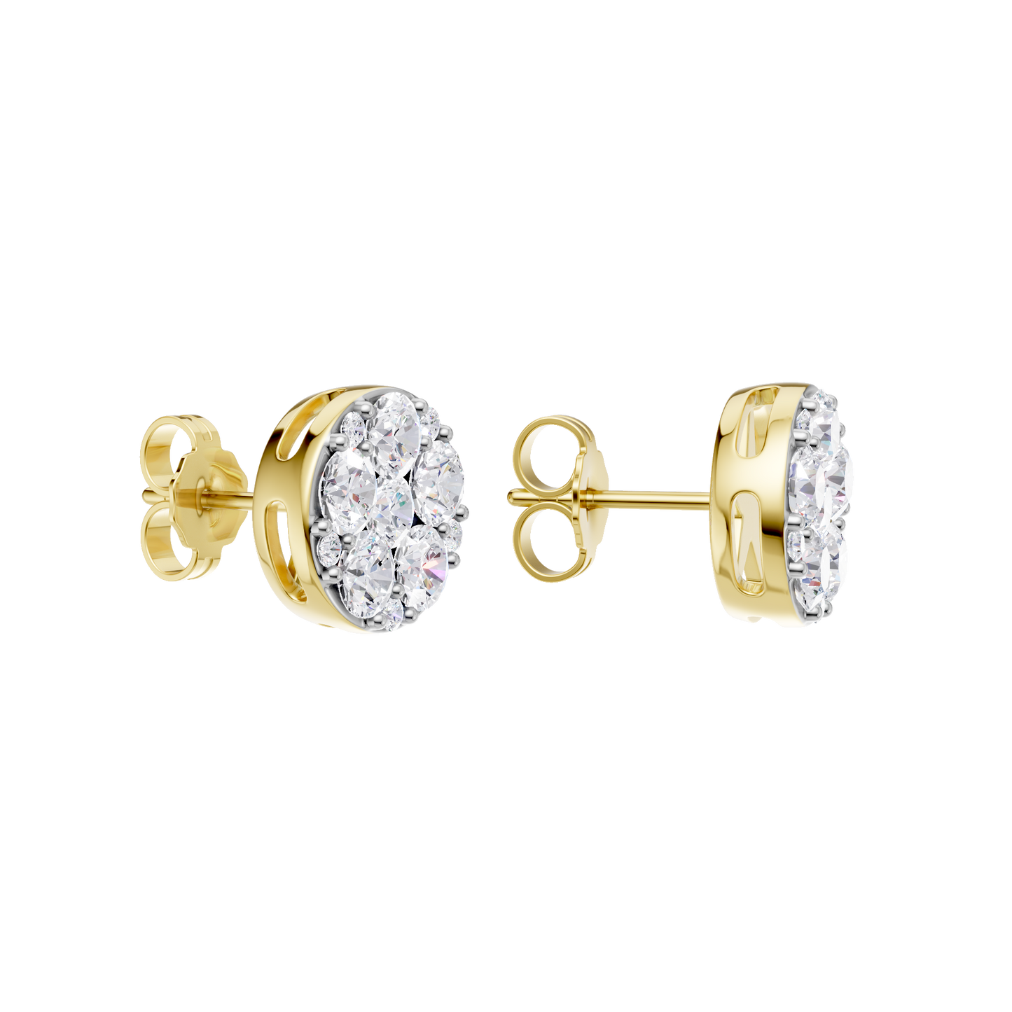 2.00ct Round Certified Lab Diamond Earring