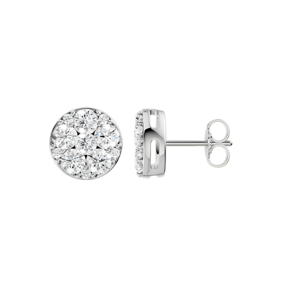 2.00ct Round Certified Lab Diamond Earring