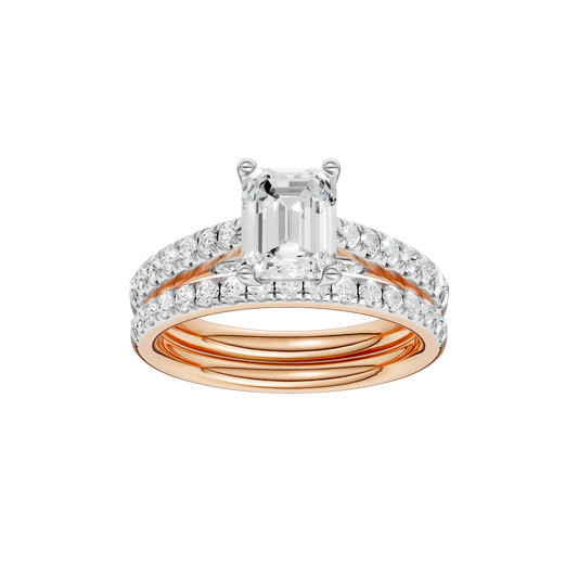 2.33ct Emerald Certified Solitaire Lab Diamond Ring