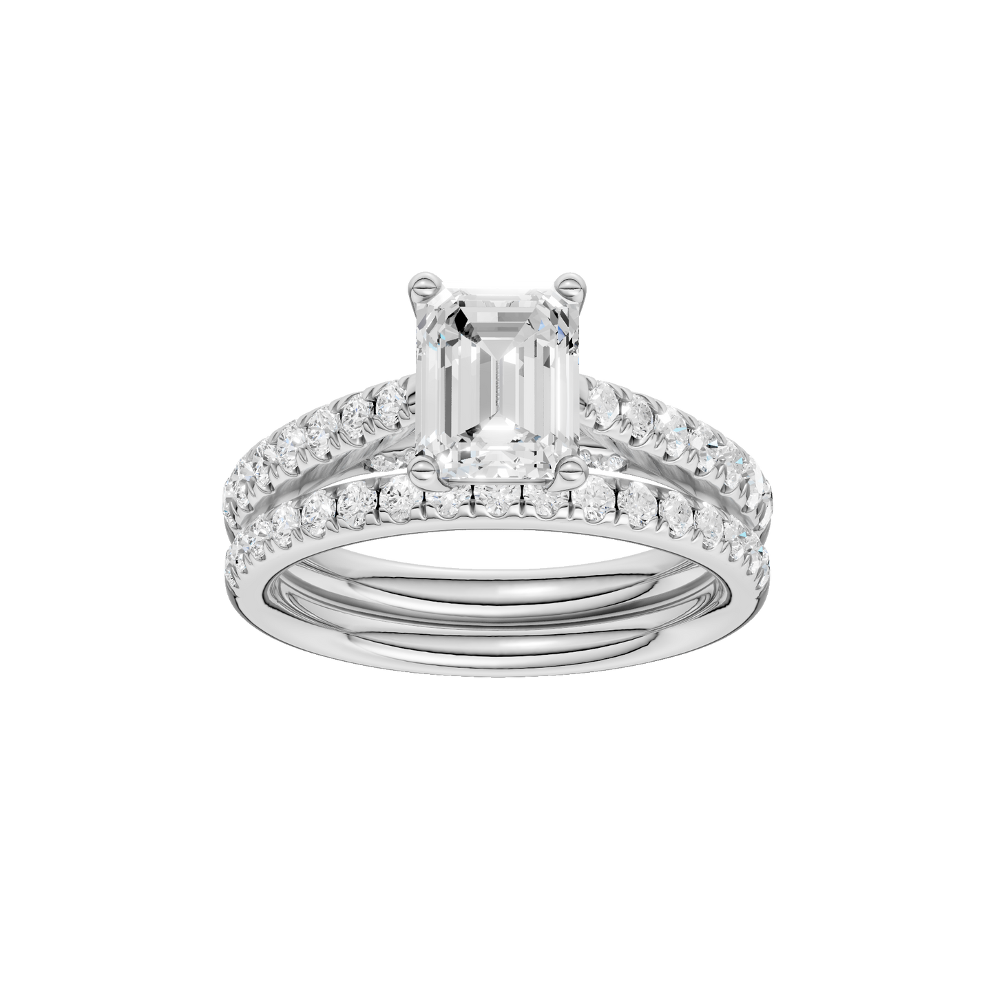 2.33ct Emerald Certified Solitaire Lab Diamond Ring