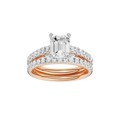 2.33ct Emerald Certified Solitaire Lab Diamond Ring