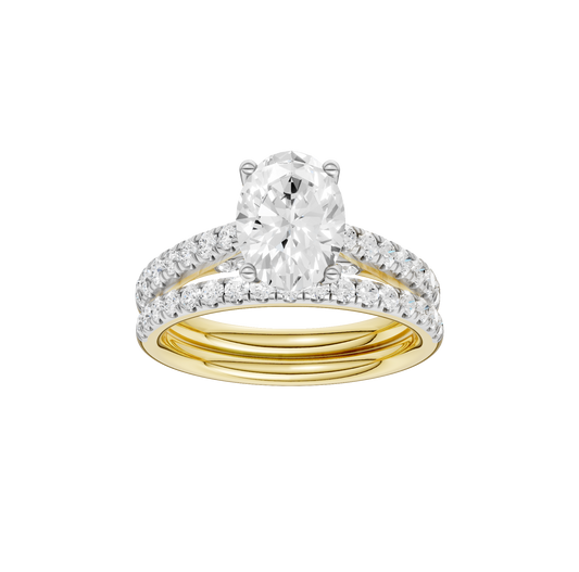 2.33ct Oval Certified Solitaire Lab Diamond Ring