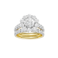 3.00ct Round Certified Single Halo Lab Diamond Ring