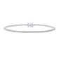 Certified 2 CTW Round VS Lab Grown 7" Tennis Bracelets 14KT Gold