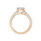 2.50ct Elongated Cushion Certified Lab Diamond Ring