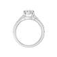 2.50ct Elongated Cushion Certified Lab Diamond Ring