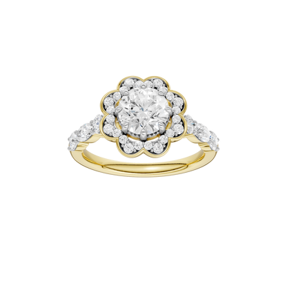 1.60ct Round Certified Lab Diamond Ring