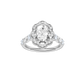 1.60ct Oval Certified Lab Diamond Ring
