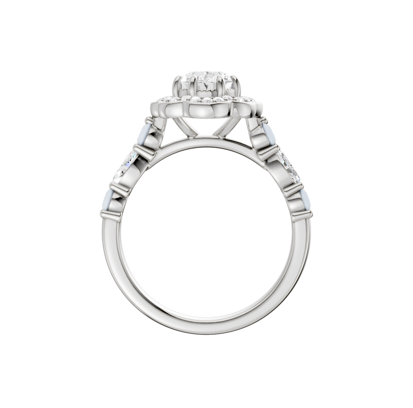 1.60ct Oval Certified Lab Diamond Ring