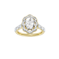 1.60ct Oval Certified Lab Diamond Ring