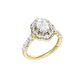 1.60ct Oval Certified Lab Diamond Ring