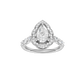 1.60ct Pear Certified Lab Diamond Ring