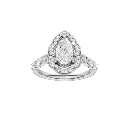 1.60ct Pear Certified Lab Diamond Ring