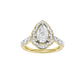1.60ct Pear Certified Lab Diamond Ring