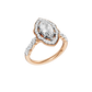 1.60ct Marquise Certified Lab Diamond Ring