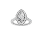 1.60ct Marquise Certified Lab Diamond Ring