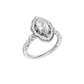 1.60ct Marquise Certified Lab Diamond Ring