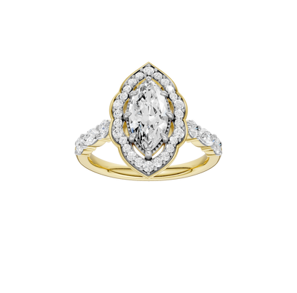 1.60ct Marquise Certified Lab Diamond Ring