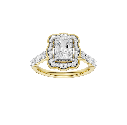 1.60ct Radiant Certified Lab Diamond Ring