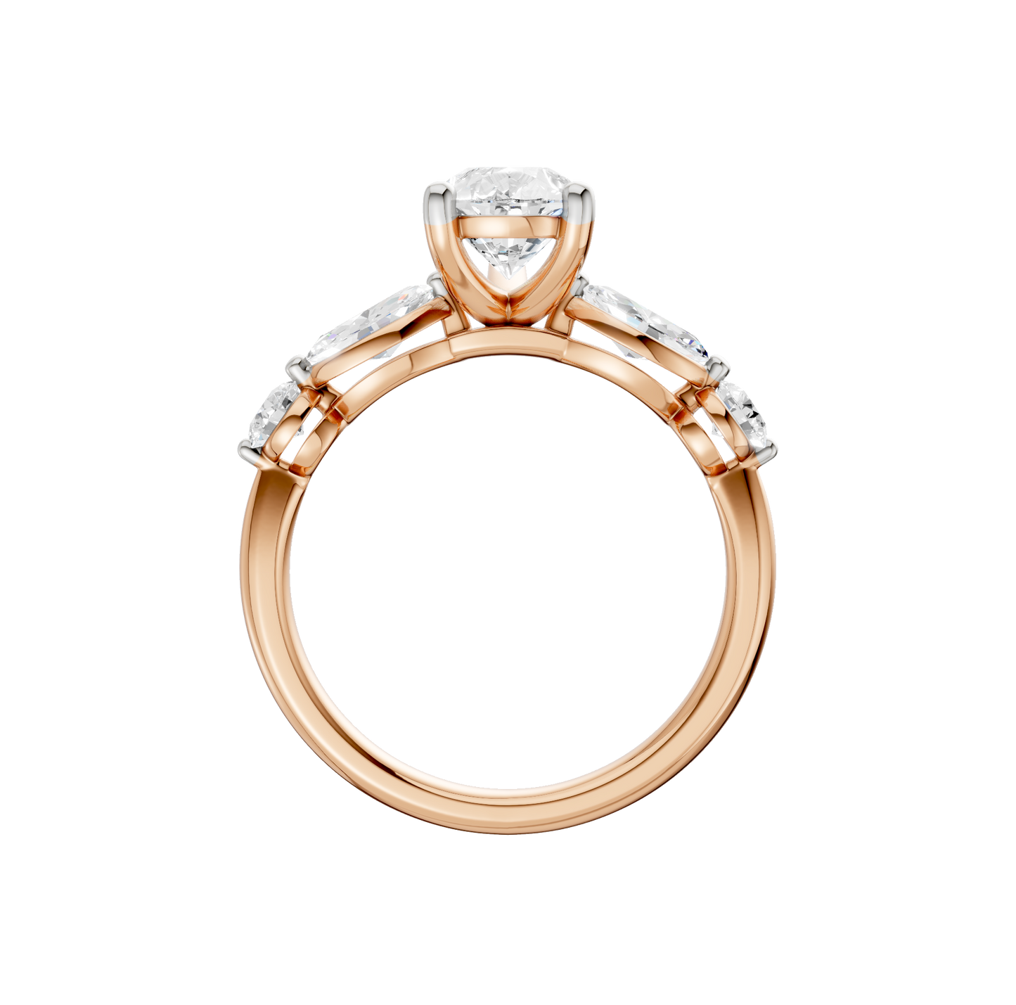 2.10ct Pear Certified Lab Diamond Ring