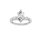 2.10ct Marquise Certified Lab Diamond Ring