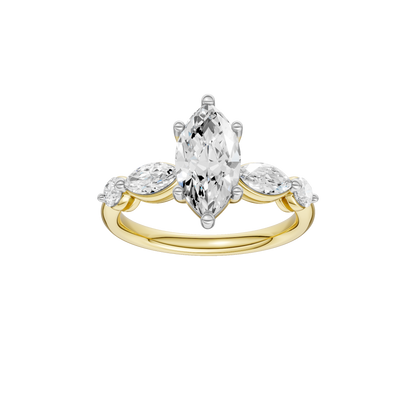 2.10ct Marquise Certified Lab Diamond Ring