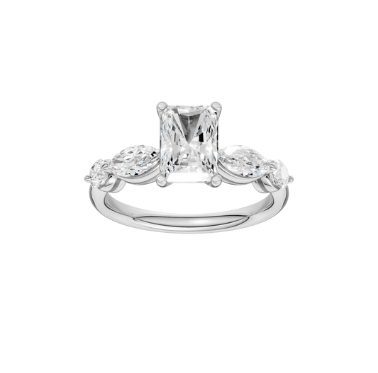 2.10ct Radiant Certified Lab Diamond Ring